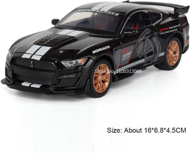 Linyi toy car Mustang Shelby GT500, Miniaturautos, 1:32 Skala, ab 14 Jahren - Bild 1