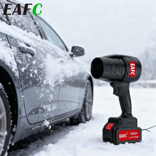 EAFC 3-in-1 Turbo-Jet-Lüfter 21 V kabellose Luftpistole als leistungsstarkes Staubblaswerkzeug in Schwarz - Bild 1