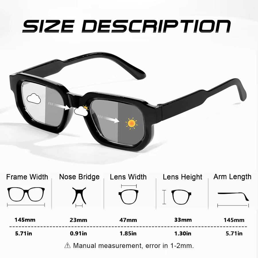 CRIXALIS Sonnenbrille rechteckig, Vollrand, Schwarz, Unisex, Kunststoff - Bild 2