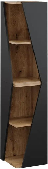 Vicco Badregal Benno Anthrazit-Eiche mit 3 Ablagen, B/T/H: 31,6 x 2,0 x 70,5 cm - Bild 2