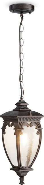 Pendelleuchte FLEUR von PULEGOSO aus Aluminium und Glas in Antik-Bronze und Schwarz mit Gold - Bild 1