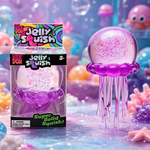 Schylling NeeDoh Fuzz Ball Blind Box, Samtweicher Stressball, Knetbares Spielzeug - Bild 1