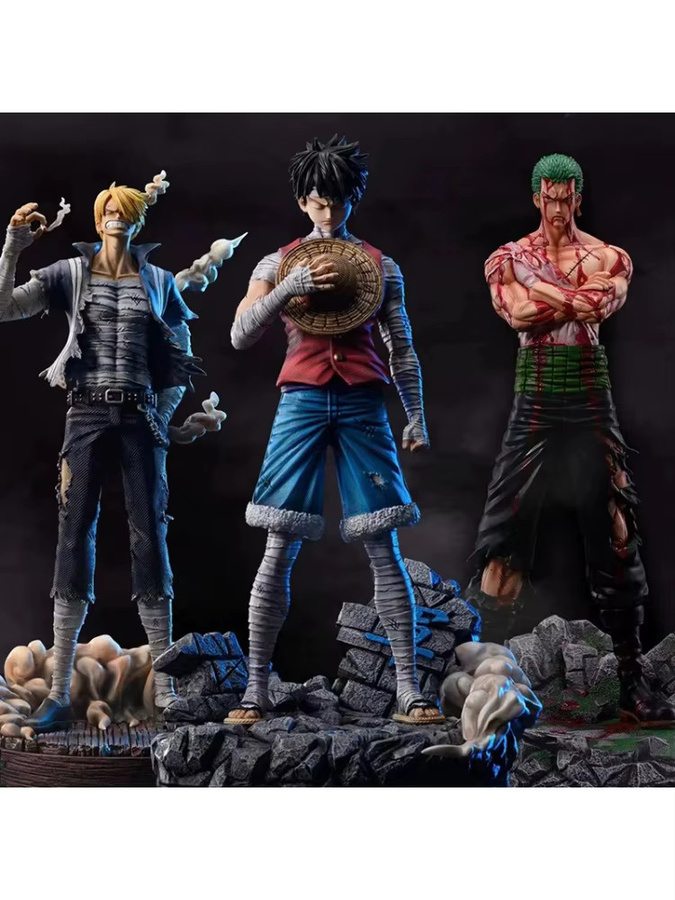 Bandai One Piece Actionfigur, Roronoa Zoro Luffy Vinsmoke Sanji, Einzelfigur - Bild 3
