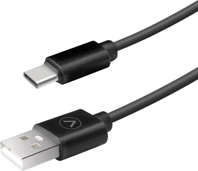 SBS USB-A auf USB-C Kabel, Schwarz, 1 m - Bild 1