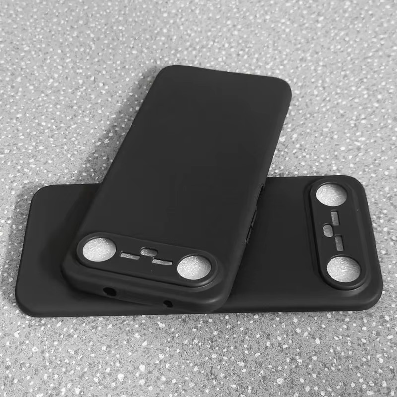 EUCAGR Schutzhülle aus TPU Silikon für Tecno Spark Slim und Tecno Pova Slim KM9 in Schwarz Matt - Bild 2