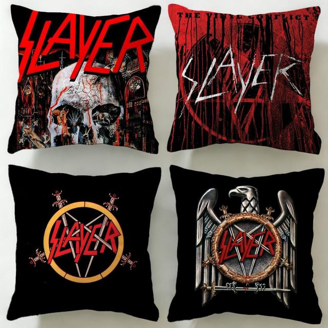 Kissenbezug Slayer in Black2, weich und pflegeleicht für Couch, Bett oder Büro - Bild 1