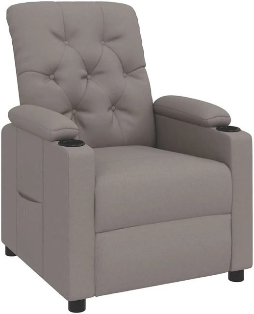 vidaXL Relaxsessel in Taupe aus Stoff mit Armlehnen und verstellbarer Rückenlehne - Bild 1