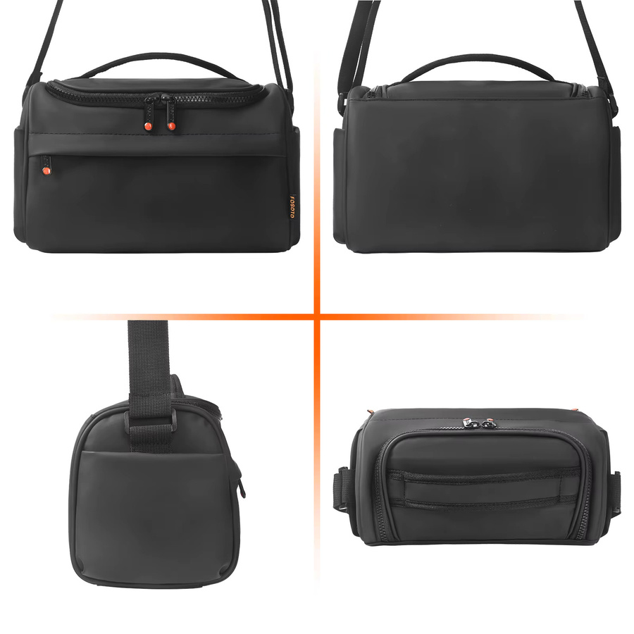 Fusitu FT-B750 Digitale DSLR-Kameratasche aus wasserdichtem Nylon in Schwarz für Nikon Sony Canon FujiFilm Olympus Panasonic Kameras - Bild 4