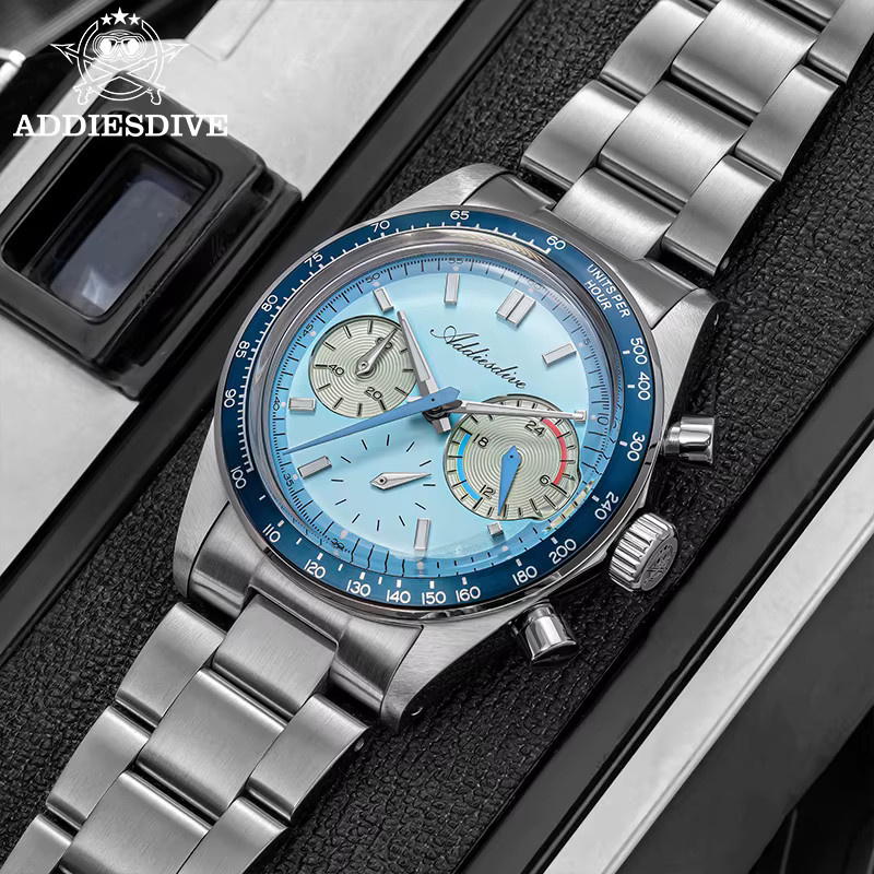 ADDIESDIVE Chronograph, Quarz, Edelstahl, 37 mm, Herren - Bild 3