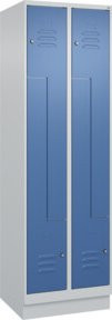 C+P Z-Spind Classic PLUS mit Sockel, 4 Fächer, Zylinderschloss, H x B x T: 195 x 60 x 50 cm - Bild 1