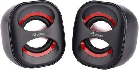 Equip Mini USB Lautsprecher in Schwarz mit 3 Watt Leistung für PC und Laptop via USB-C oder 3,5 mm Klinke - Bild 1