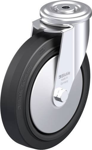 Blickle LER-POEV 200KA-FA Stahlblech-Lenkrolle in Schwarz-Grau mit 200 mm Rad-Durchmesser und 300 kg Tragfähigkeit - Bild 1