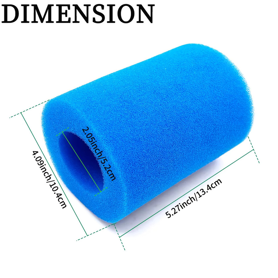 Intex Pool Filter Schwamm Blau für Typ I/II/VI/D Waschbar und Wiederverwendbar - Bild 3