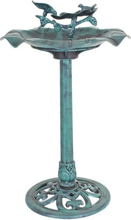 DELUKE Vogeltränke SUSI aus Kunststoff in Patina-Grün, B/T/H: 82 x 50 x 50 cm