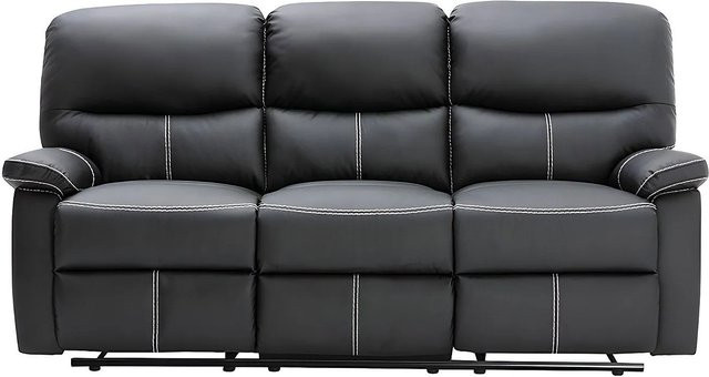 Vente-unique Relaxsofa Canby in Schwarz aus Kunstleder mit Breite: 183 cm - Bild 1