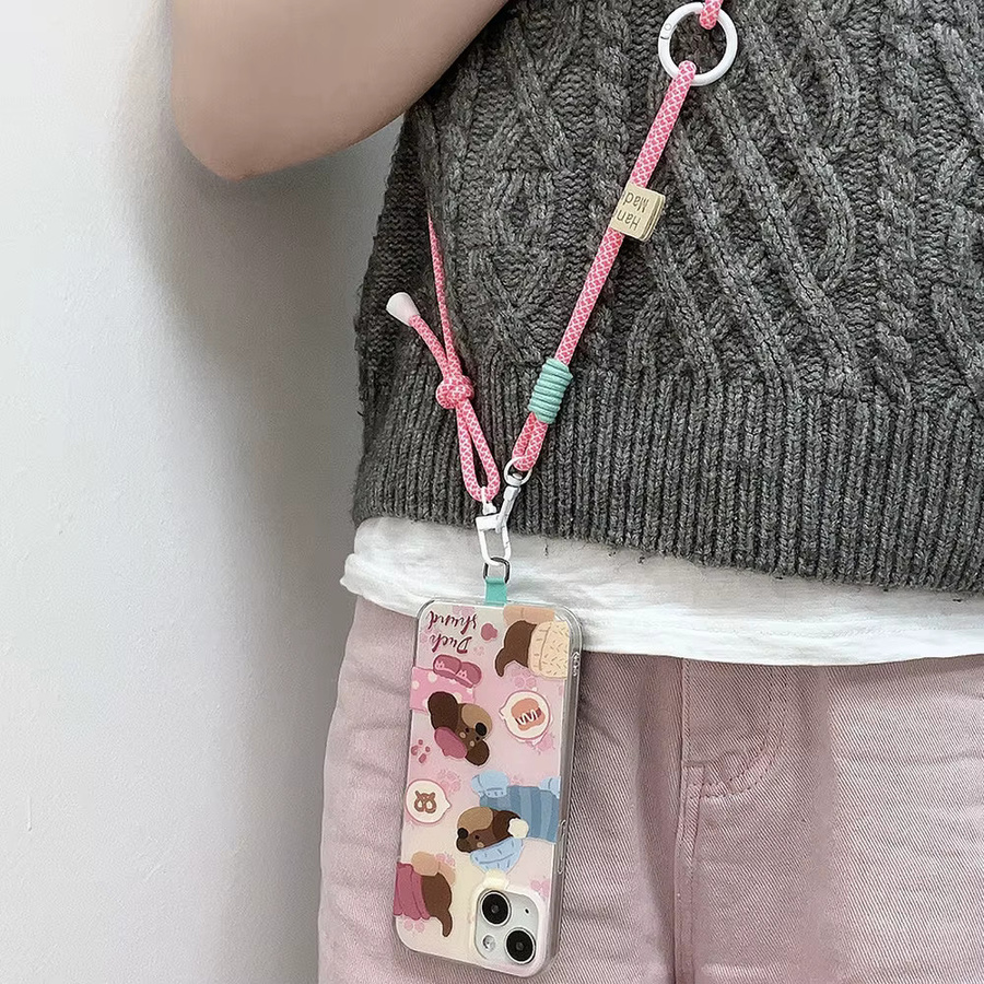 Kardeem Handy-Lanyard bunter Knoten als verstellbarer Schultergurt und Anti-Verlust-Hängeseil in Multicolour - Bild 2
