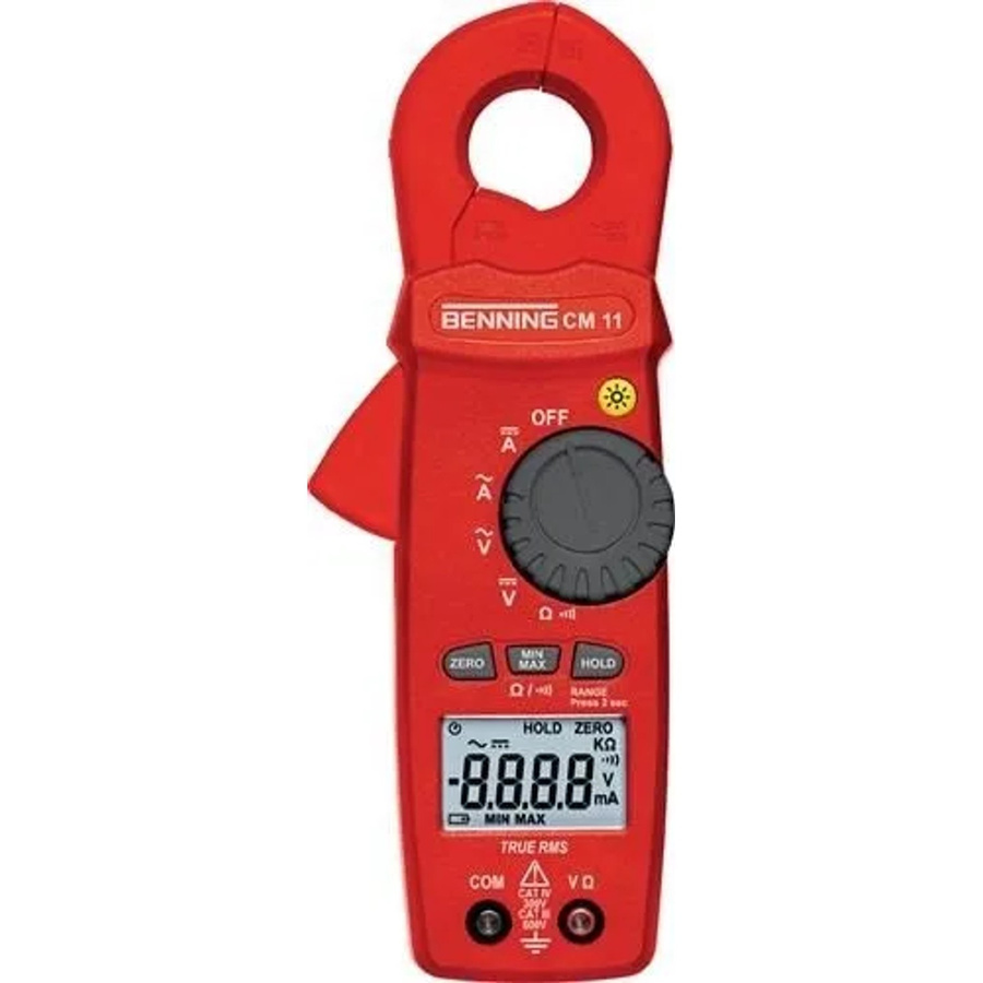 Benning CM 11 Digitales Stromzangenmultimeter CAT IV 300 V mit 6000 Counts für AC/DC Messungen - Bild 2