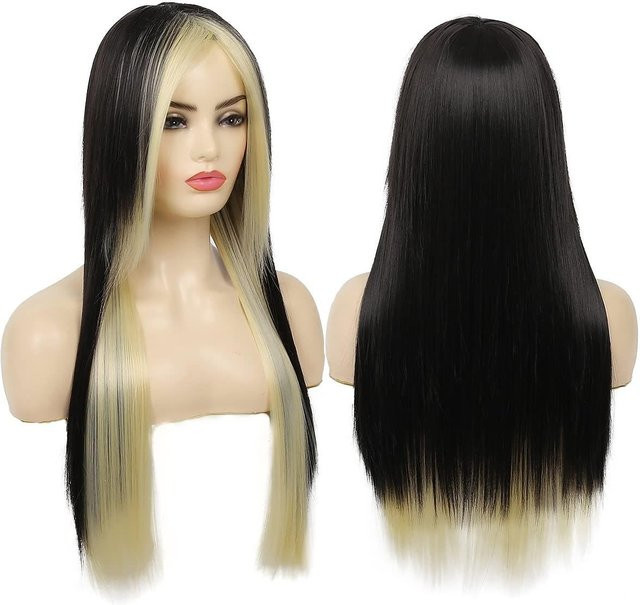 HAIRJOY Perücke, Synthetisches Haar, Rot Schwarz, Gerade, Damen - Bild 1