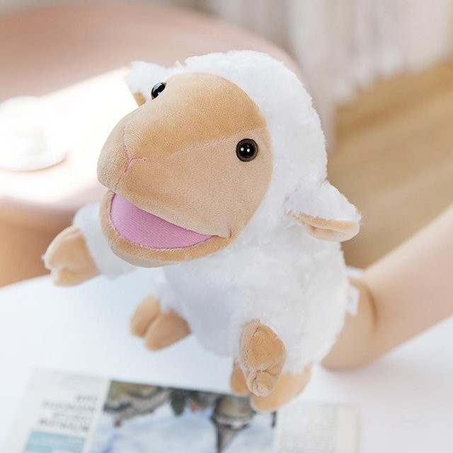 Yiran toy Bauernhof Tier Plüsch Handpuppe, Gelbe Ente, 25cm, ab 14 Jahre - Bild 1