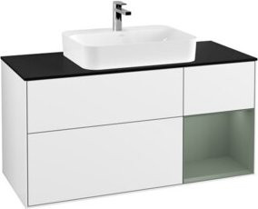 V&B Waschtischunterschrank Finion in Weiß lackiert, Breite: 120 cm, Tiefe: 50,1 cm, Höhe: 50,1 cm - Bild 1