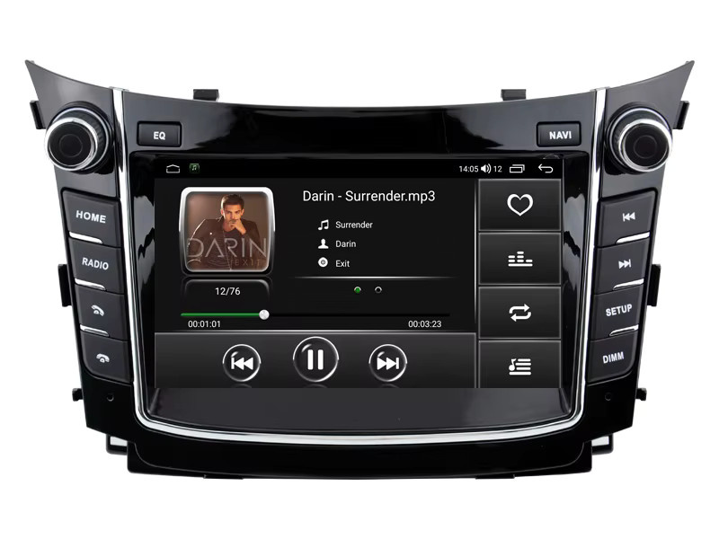 WITSON Android Auto Radio mit GPS, CarPlay, Wi-Fi und Bluetooth für Hyundai I30 und Elantra GT, Schwarz - Bild 2