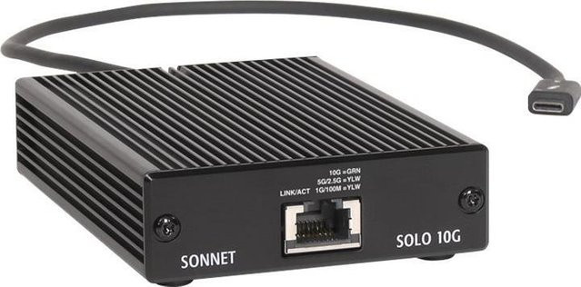 Sonnet Solo10G Thunderbolt 3 Edition Netzwerkadapter mit 10Gb Ethernet LAN in Schwarz - Bild 2