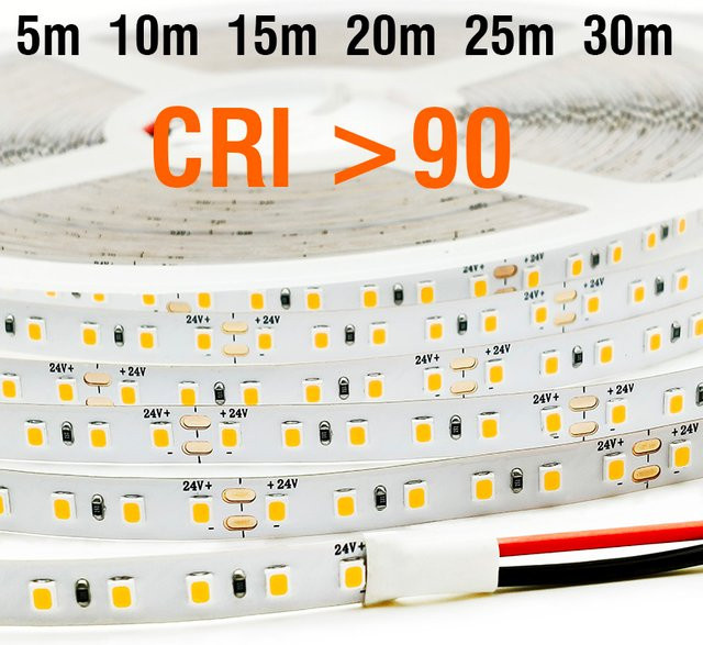 Dengsum LED-Streifen Weiß mit CRI90 Farbindex, flexible SMD Lichtleiste, schneidbar - Bild 1