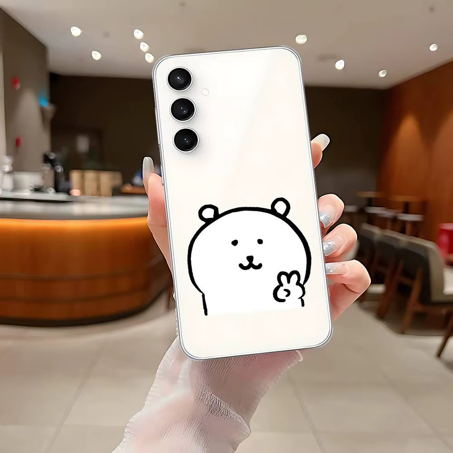 J-Joke Bear Handyhülle für Samsung Galaxy S21 S22 S23 S24 S25 Ultra FE Plus 5G A52S Transparent - Bild 2