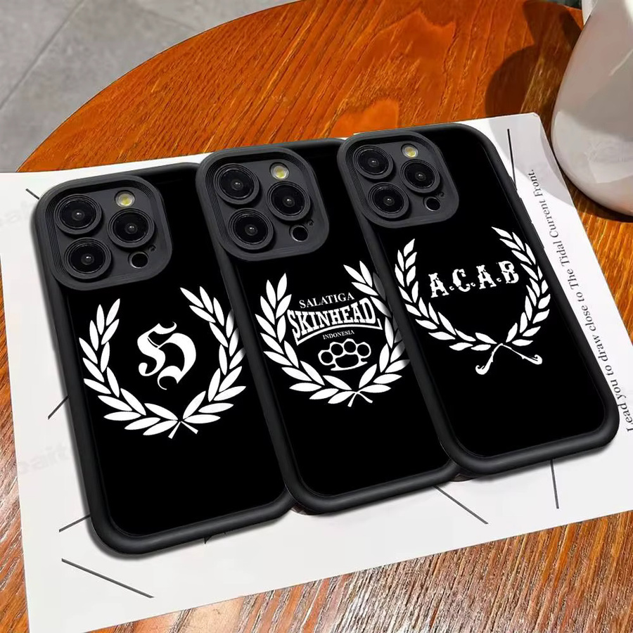 Acab Ultras Silikon Handyhülle für iPhone 11 bis iPhone 17 Pro Max Plus, stoßfest, Schwarz - Bild 2
