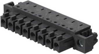 Weidmüller Buchsengehäuse-Platine BC/SC in Schwarz mit 8 Polstellen und 3,81 mm Rastermaß, 50 Stück - Bild 1