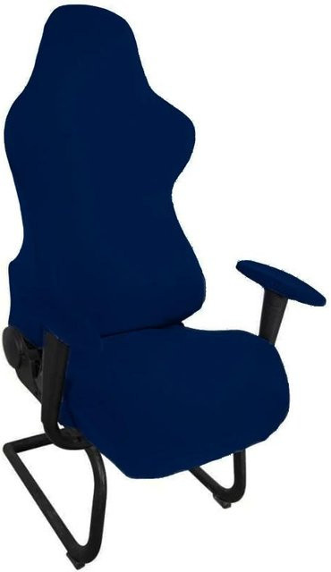 Bestbags Gaming Sessel Sitzbezug aus elastischem Polyester in Blau, schmutzabweisende Stretch-Sitzhülle für E-Sports und Computerstühle - Bild 1