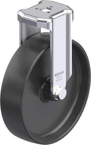 Blickle Bockrolle BKRA-POA 125G in Schwarz mit Kunststoffrad und 125 mm Durchmesser, Tragfähigkeit max. 120 kg - Bild 1