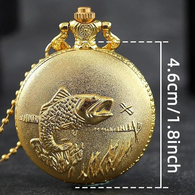 Dai Lanfu Taschenuhr, Gold, Edelstahl, Quarz, Unisex - Bild 1