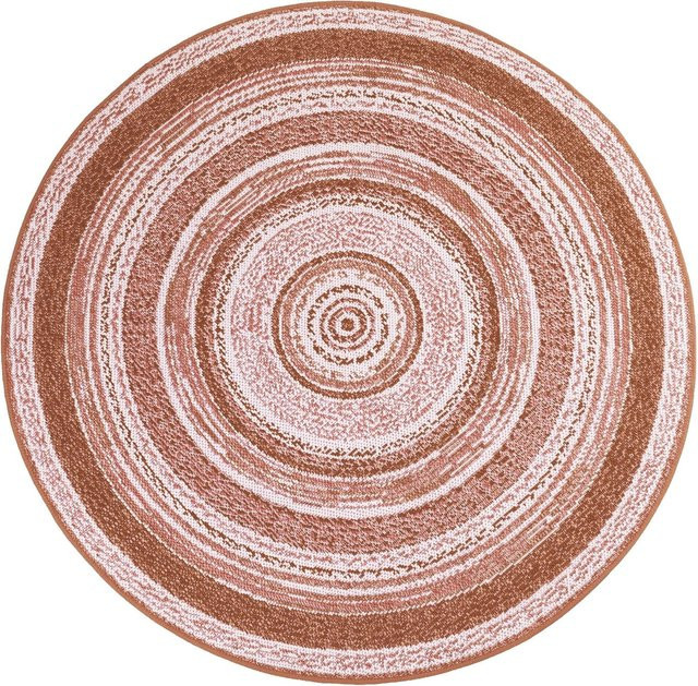 Karat Wohnteppich Zoe in Terra Brown aus Polypropylen, rund - Bild 1