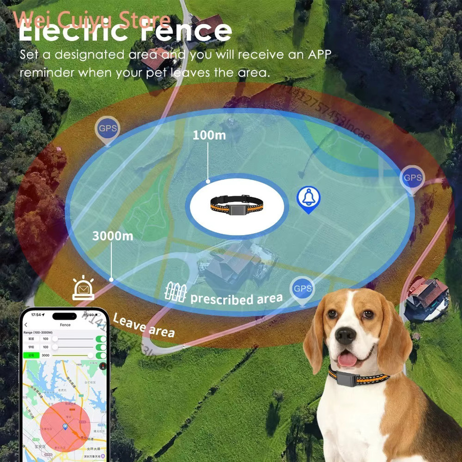 NUOYING 4G Mini GPS Tier-Ortungsgerät mit Echtzeit-Ortung, IP67 wasserdichter Haustier-Tracker für Hunde und Katzen, Schwarz - Bild 3