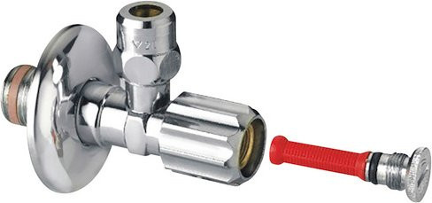 Cornat Eckventil aus Messing in Silber mit 1/2 Zoll Anschluss - Bild 1
