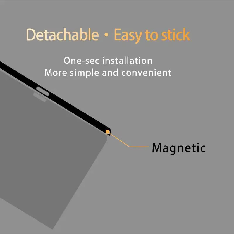 DeamLi Magnetischer Sichtschutz Blendschutz und Anti-Blaulicht-Folie für MacBook M4 M3 M2 Pro 14 16 Air 15 13 in Schwarz - Bild 6