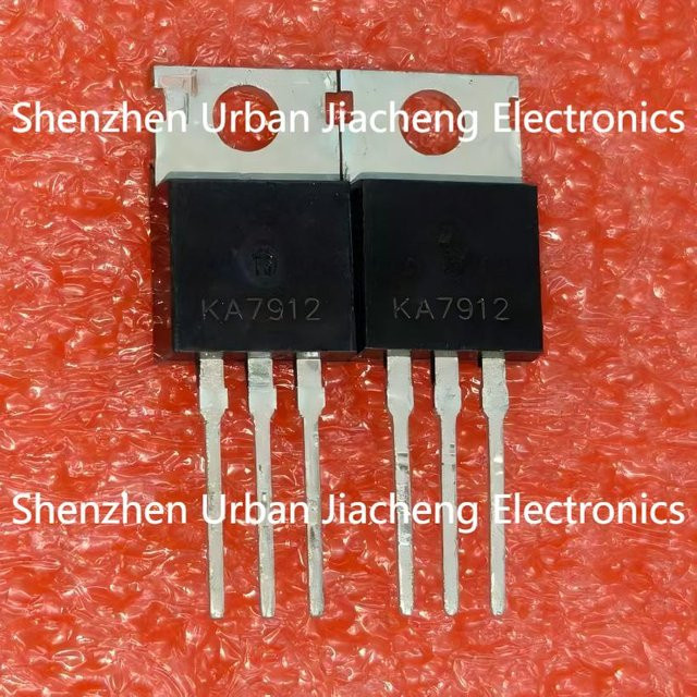 KA7912 12V 1A Spannungsregler TO-220 mit drei Anschlüssen in Schwarz - Bild 1