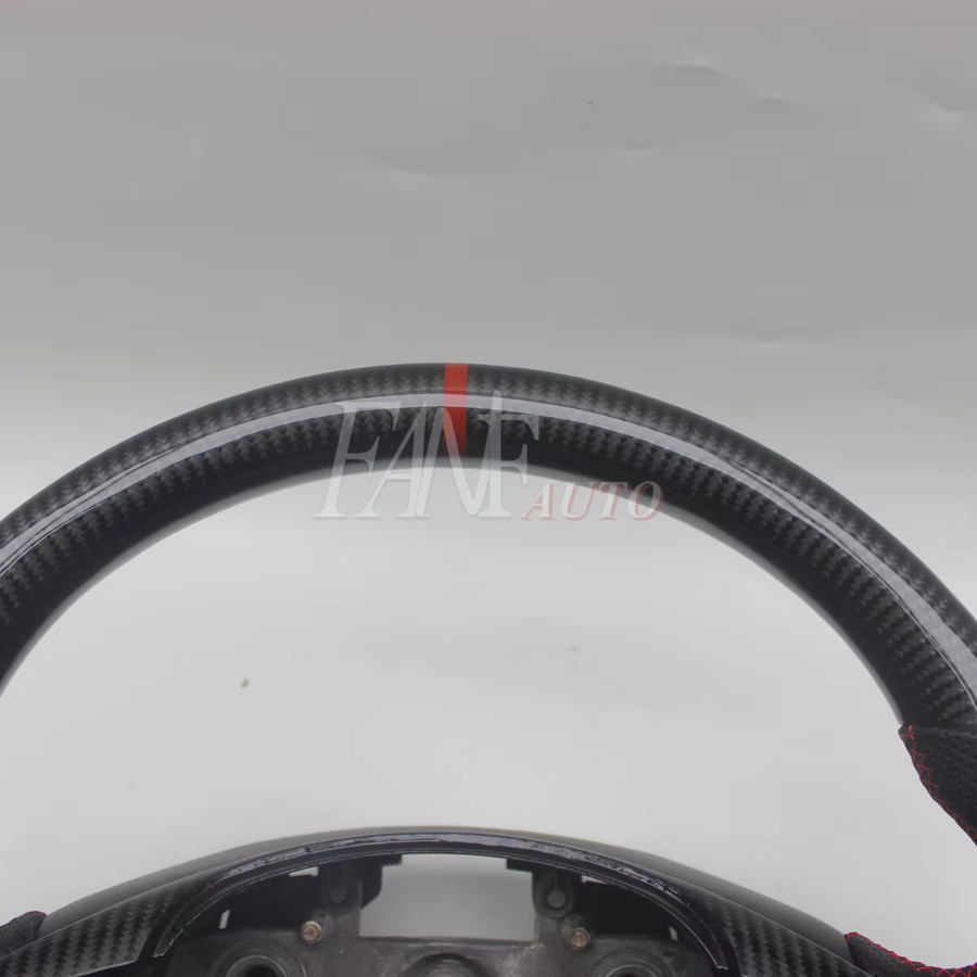 Ersatz-Lenkrad aus echtem Carbon und Leder für Kia K5 Optima 2010-2014 in Schwarz - Bild 4