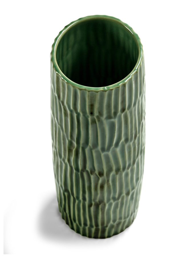 Serax Verde Lanza Vase aus Steinzeug in Grün - Bild 2