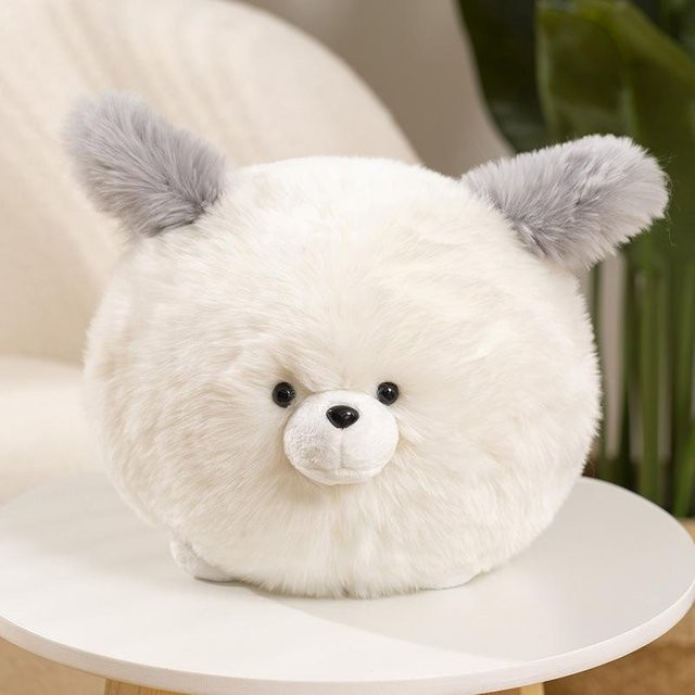 Schwein Puppe Plüschtier, Weiß, 30cm - Bild 1