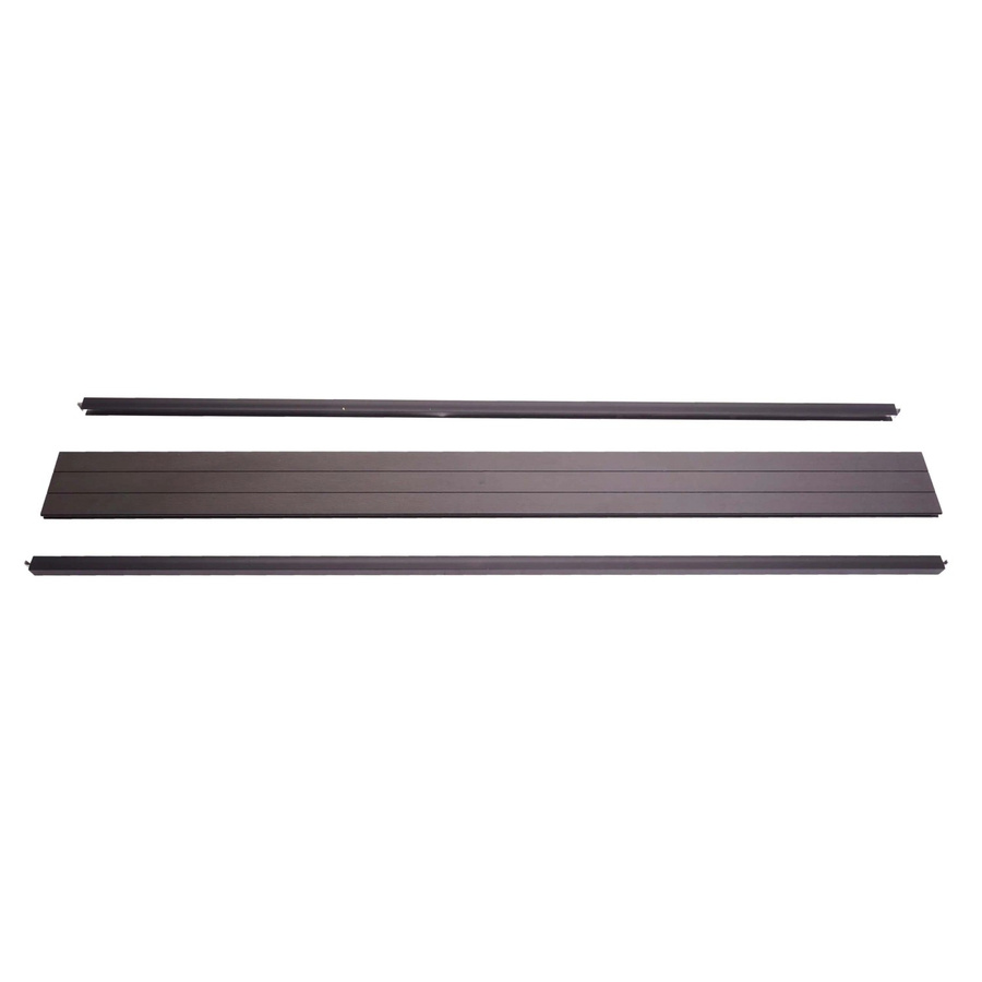 MCW Abschluss-Set für WPC-Sichtschutz Savoie mit Abschlussprofil Windschutz und Alu-Pfosten, anthrazit, Höhe: 180 cm - Bild 2