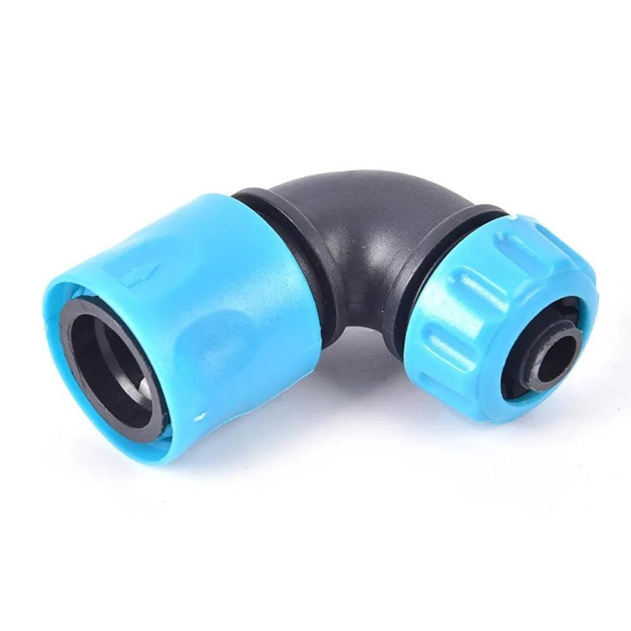 Winkelstück Wasseranschluss 1/2 Zoll von shnghaha als Quick Coupling Adapter für deinen Bewässerungsschlauch im Garten, Blau - Bild 2