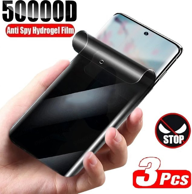 3er-Pack Privatsphäre Hydrogel-Displayschutz für Motorola E6i, G10, G20, E20, G30, X30, S30, E30, G31, E40, G41, G50, G60, G60s und G100 in Transparent - Bild 1