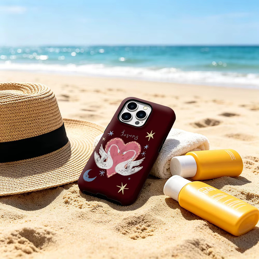 CaseChic Schutzhülle Celestial Lovers mit mattem Bumper und MagSafe Kompatibilität für iPhone 17 16 15 14 Plus Pro Max, Stoßfest, Mehrfarbig - Bild 5
