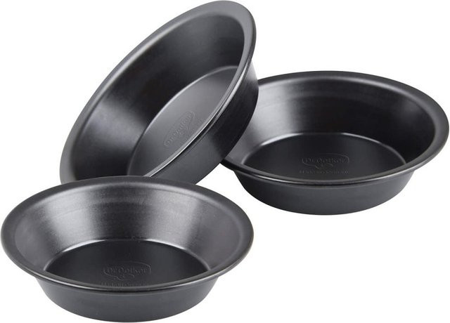 Dr. Oetker Mini Pizza Form rund, 3 Stück, Schwarz, Durchmesser: 10 cm, Antihaftbeschichtung - Bild 1