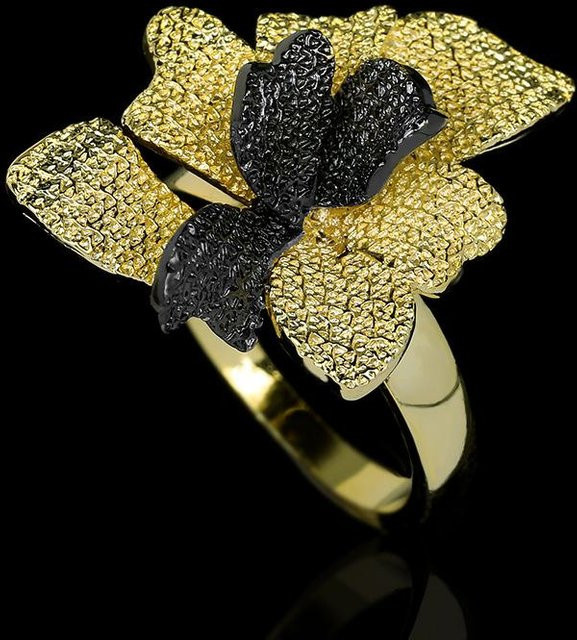 YIRAN Ring, Kupfer, Schwarz, Damen - Bild 1