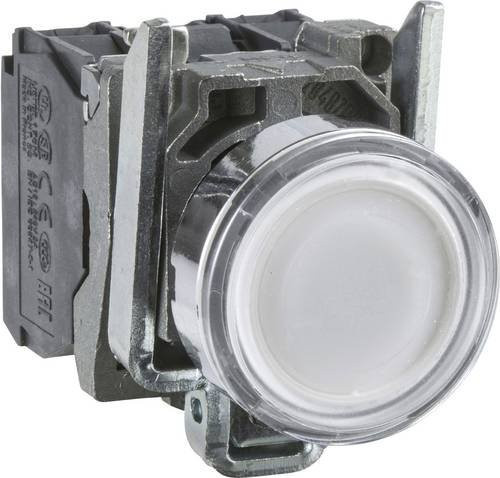 Schneider Electric XB4BW31G5 Leuchtdrucktaster Weiß, B/T/H: 3,0 x 5,7 x 4,7 cm, IP66 IP67 IP69 IP69K - Bild 1