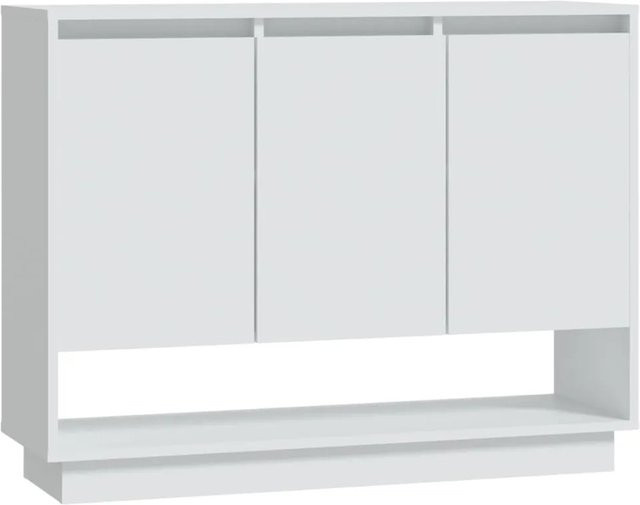 vidaXL Sideboard aus Holzwerkstoff in Weiß, B/T/H: 97 x 31 x 75 cm - Bild 1
