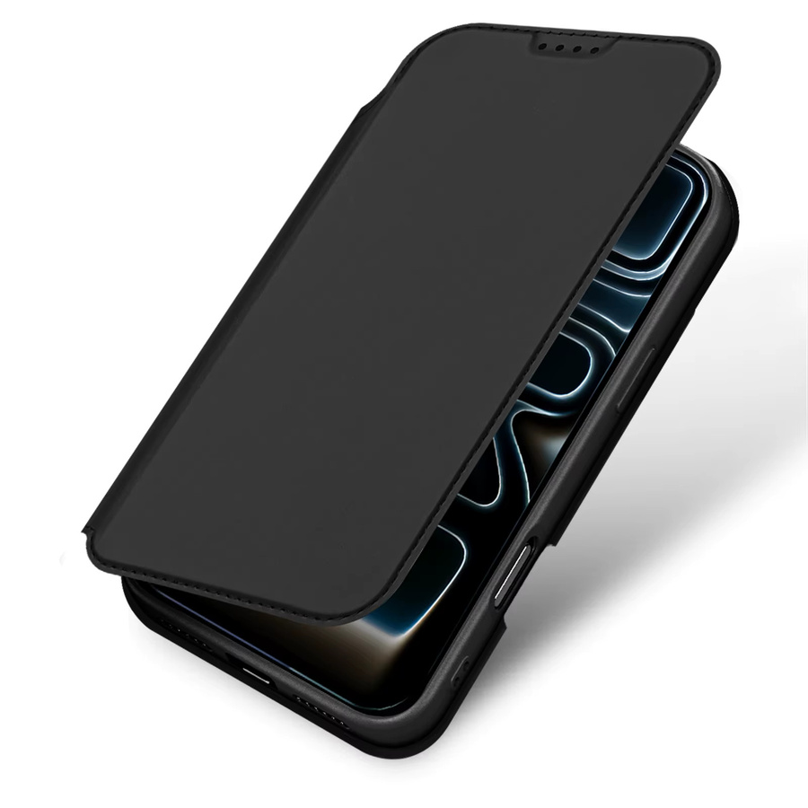 DUX DUCIS Magnet-Klapphülle aus PU-Leder für iPhone 17 Pro Max und iPhone Air mit Kartensteckplatz, stoßfest, Farben: Blau und Schwarz - Bild 2